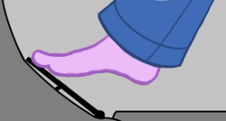 Size: 1338x718 | Tagged: safe, sci-twi, twilight sparkle, equestria girls, g4, barefoot, clothes, driving, feet, fetish, foot fetish, legs, pedal, pictures of legs