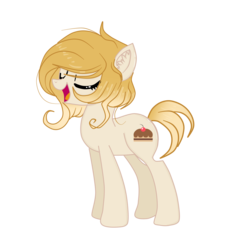 Size: 4000x4000 | Tagged: safe, artist:applerougi, oc, oc only, oc:cremita, earth pony, pony, absurd resolution, female, mare, simple background, solo, transparent background