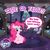 Size: 1080x1080 | Tagged: safe, pinkie pie, earth pony, pony, g4, official, false, female, mare, my little pony logo, solo, true or false