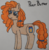 Size: 3248x3312 | Tagged: safe, artist:awgear, derpibooru exclusive, pear butter, earth pony, pony, g4, belly button, female, freckles, high res, mother's day, orange mane, orange tail, solo, traditional art