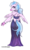 Size: 1772x2929 | Tagged: dead source, safe, artist:rainbowsprinklesart, silverstream, hippogriff, anthro, g4, alternate hairstyle, backless, beautiful, clothes, cute, diastreamies, dress, ear piercing, earring, featured image, female, jewelry, looking at you, looking back, looking back at you, piercing, profile, simple background, solo, sweet dreams fuel, white background