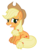 Size: 4880x6500 | Tagged: safe, artist:estories, applejack, earth pony, pony, g4, absurd resolution, cute, female, jackabetes, simple background, sitting, solo, sweat, transparent background, vector