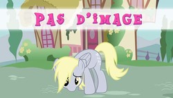 Size: 622x350 | Tagged: safe, derpy hooves, pony, g4, female, french, placeholder, sad, solo
