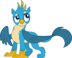 Size: 5000x4019 | Tagged: safe, artist:dashiesparkle, gallus, griffon, g4, school daze, .svg available, absurd resolution, looking up, male, simple background, solo, transparent background, vector