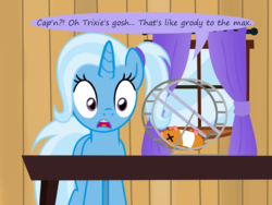 Size: 1200x900 | Tagged: safe, artist:evil-dec0y, trixie, hamster, pony, unicorn, comic:trixie vs., g4, alternate hairstyle, braces, dead, female, hamster wheel, teenager, x eyes