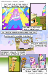 Size: 792x1224 | Tagged: safe, artist:donzatch, applejack, princess cadance, pony, comic:tale of twilight, g4, comic