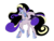 Size: 1024x776 | Tagged: safe, artist:paisleyperson, oc, oc only, alicorn, pony, female, magical lesbian spawn, mare, offspring, parent:nightmare moon, parent:princess cadance, simple background, solo, transparent background