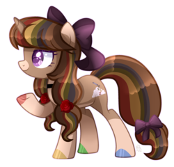 Size: 2624x2521 | Tagged: safe, artist:mint-light, artist:sugaryicecreammlp, oc, oc only, oc:babydoll, pony, unicorn, bow, female, hair bow, high res, mare, simple background, solo, transparent background