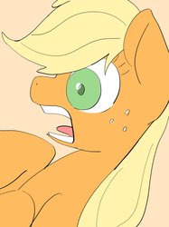 Size: 1534x2048 | Tagged: safe, artist:noupu, applejack, earth pony, pony, g4, female, freckles, mare, solo