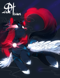 Size: 1275x1650 | Tagged: safe, artist:alts-art, oc, oc only, oc:fayde, pegasus, pony, colored wings, female, glowing eyes, mare, solo, wings