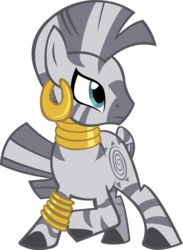 Size: 2108x2874 | Tagged: safe, artist:zvn, zecora, pony, zebra, g4, female, high res, quadrupedal, simple background, solo, transparent background, vector