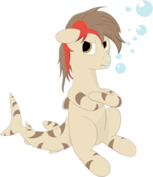 Size: 1720x1994 | Tagged: safe, artist:da random, derpibooru exclusive, oc, oc only, oc:fappyness, original species, shark pony, bubble, grumpy, simple background, solo, underwater