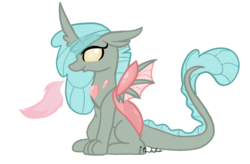 Size: 1600x1050 | Tagged: safe, artist:ipandacakes, oc, oc only, dragonling, hybrid, pony, magical lesbian spawn, offspring, parent:smolder, parents:smolcellus, simple background, solo, transparent background