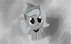 Size: 2560x1600 | Tagged: safe, artist:chirin98, princess luna, pony, moonstuck, black and white, cartographer's cap, cute, female, filly, grayscale, hat, hoof shoes, lunabetes, monochrome, peytral, solo, woona, younger