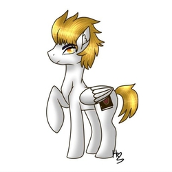 Size: 1024x1024 | Tagged: safe, artist:alewdipie, oc, oc only, pegasus, pony, colored pupils, male, raised hoof, signature, simple background, solo, stallion, white background
