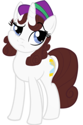 Size: 600x900 | Tagged: safe, artist:sixes&sevens, pony, unicorn, doctor who, eyeroll, female, hat, mare, ponified, romana, romana i, simple background, solo, transparent background