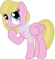 Size: 850x900 | Tagged: safe, artist:sixes&sevens, pegasus, pony, clothes, doctor who, female, mare, ponified, romana, romana ii, scarf, simple background, solo, transparent background