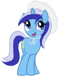 Size: 800x1020 | Tagged: safe, artist:sixes&sevens, minuette, pony, unicorn, g4, bonnet, cute, doctor who, female, hat, mare, minubetes, romana, simple background, solo, sonic screwdriver, transparent background
