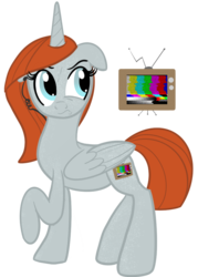 Size: 657x916 | Tagged: safe, artist:sixes&sevens, alicorn, pony, compassion, doctor who, earpiece, female, freckles, mare, ponified, simple background, sneer, solo, transparent background