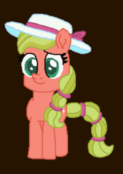 Size: 224x316 | Tagged: safe, artist:drypony198, earth pony, pony, g4, my little pony: the movie, cowboys and equestrians, hat, mad (tv series), mad magazine, maplejack, sun hat