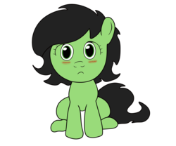 Size: 3600x3000 | Tagged: safe, artist:lockhe4rt, artist:yellow-glaze, edit, vector edit, oc, oc only, oc:filly anon, earth pony, pony, female, filly, high res, looking at you, simple background, solo, transparent background, vector