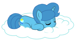 Size: 1632x928 | Tagged: safe, artist:徐詩珮, spring rain, pony, unicorn, g4, my little pony: the movie, base used, cute, eyes closed, female, mare, simple background, sitting on a cloud, sleeping, springbetes, transparent background