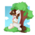 Size: 2000x2000 | Tagged: safe, artist:etoz, derpibooru exclusive, oc, oc only, oc:metronome circuit, pony, unicorn, blushing, community related, ear fluff, food, happy, heart eyes, high res, horn, ice cream, licking, male, sitting, smiling, solo, stallion, tongue out, wingding eyes