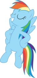Size: 3000x6263 | Tagged: safe, artist:dashiesparkle, rainbow dash, pegasus, pony, g4, non-compete clause, .svg available, absurd resolution, eyes closed, female, flying, hoof on hip, mare, simple background, smiling, solo, transparent background, vector
