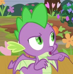 Size: 490x497 | Tagged: safe, screencap, spike, dragon, g4, the point of no return, claws, cropped, male, solo, winged spike, wings