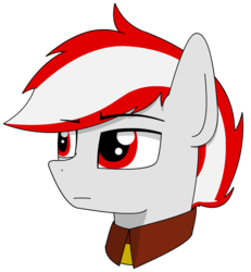 Size: 706x765 | Tagged: safe, artist:lonebigcity, oc, oc only, oc:zvedagrad, earth pony, pony, bust, collar, male, ponified, portrait, simple background, solo, transparent background