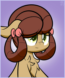 Size: 2550x3050 | Tagged: dead source, safe, artist:php142, yona, earth pony, pony, g4, she's all yak, chest fluff, concerned, female, high res, mare, ponified, pony yona, solo, species swap