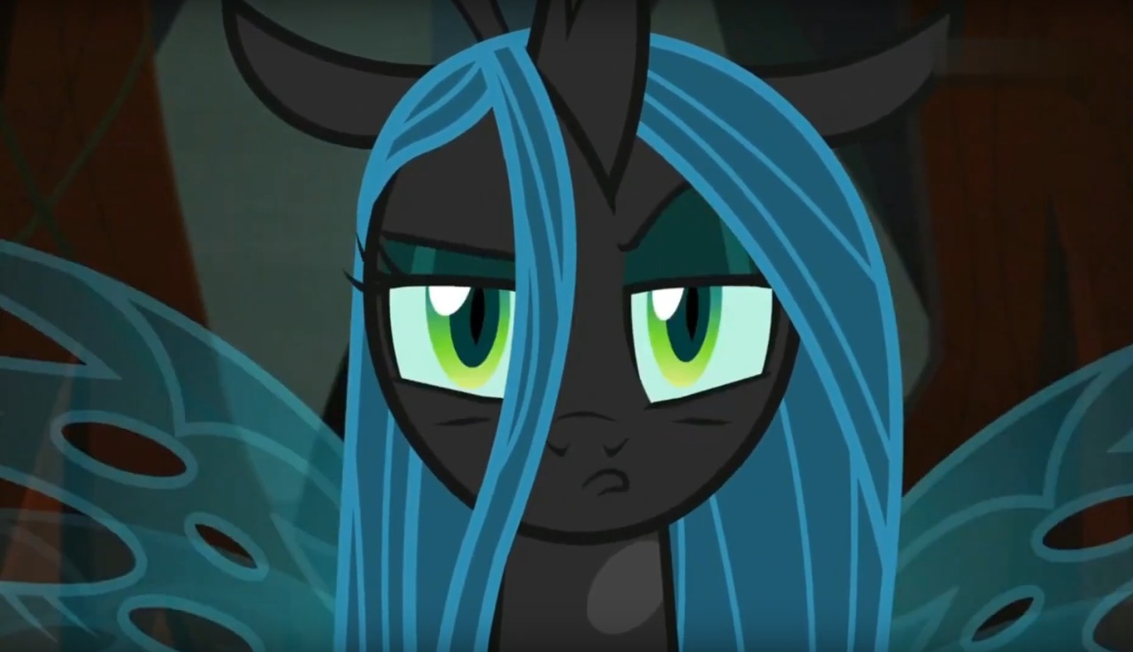 Safe Screencap Queen Chrysalis Changeling Changeling Queen Frenemies Episode