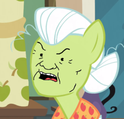 Size: 718x686 | Tagged: safe, edit, edited screencap, screencap, granny smith, earth pony, pony, apple family reunion, g4, cotton hill, king of the hill