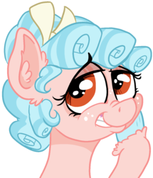 Size: 1048x1219 | Tagged: safe, artist:paskanaakka, derpibooru exclusive, cozy glow, pegasus, pony, g4, bust, colored hooves, ear fluff, female, filly, grin, nose wrinkle, portrait, simple background, smiling, solo, squishy cheeks, transparent background, unshorn fetlocks