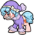 Size: 1349x1367 | Tagged: safe, artist:binkyt11, cozy glow, pegasus, pony, frenemies (episode), g4, aggravated, angry, bow, clothes, cozy glow is best facemaker, cozy glow is not amused, crazy glow, female, filly, foal, gritted teeth, hat, imminent crying, insanity, red face, simple background, solo, transparent background, white outline, winter outfit