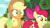 Size: 1920x1080 | Tagged: safe, screencap, apple bloom, applejack, earth pony, pony, g4, going to seed, my little pony: friendship is magic, adorabloom, apple sisters, cute, cutie mark, duo, female, filly, foal, grin, mare, sisters, smiling, surprised, the cmc's cutie marks, varying degrees of want