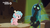 Size: 1920x1080 | Tagged: safe, screencap, cozy glow, queen chrysalis, changeling, changeling queen, pegasus, pony, frenemies (episode), g4, better way to be bad, duo, female, filly, foal, spotlight