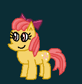 Size: 161x164 | Tagged: safe, artist:drypony198, oc, oc:maple bloomer, pony, bow, cowboys and equestrians, mad (tv series), mad magazine