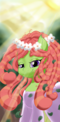 Size: 1500x3048 | Tagged: safe, artist:theroyalprincesses, tree hugger, earth pony, pony, g4, adorkable, cute, dork, female, huggerbetes, looking at you, mare, solo