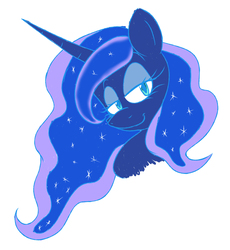 Size: 2900x3157 | Tagged: safe, princess luna, alicorn, pony, g4, female, high res, hooves, horn, mare, simple background, smiling, solo, white background
