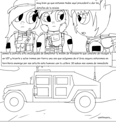 Size: 1127x1214 | Tagged: safe, artist:tuxrap, oc, pony, comic:unnamed tuxrap comic, comic, lineart, monochrome, spanish, translated in the comments