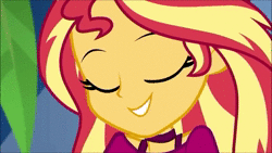 Size: 1920x1080 | Tagged: safe, edit, edited screencap, editor:someguy845, screencap, sound edit, sunset shimmer, equestria girls, equestria girls series, g4, i'm on a yacht, spoiler:eqg series (season 2), 80s, animated, close-up, cute, dancing, eyes closed, female, music, shimmerbetes, singing, smiling, solo, sound, webm