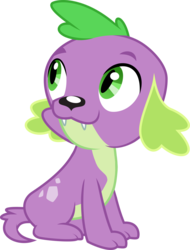 Size: 1000x1317 | Tagged: safe, artist:bubblestormx, edit, editor:slayerbvc, vector edit, spike, spike the regular dog, dog, equestria girls, g4, my little pony equestria girls, accessory-less edit, looking up, male, missing accessory, simple background, solo, spike the dog, transparent background, vector