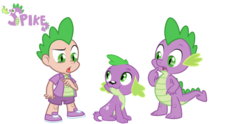 Size: 900x448 | Tagged: safe, artist:bubblestormx, artist:trinityinyang, edit, editor:slayerbvc, vector edit, spike, dog, human, equestria girls, g4, accessory-less edit, doggy dragondox, human doggydox, human dragondox, human paradox, human spike, humanized, looking down, looking up, missing accessory, redesign, redone, self paradox, simple background, spike the dog, transparent background, vector