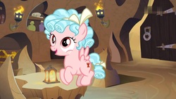 Size: 1920x1080 | Tagged: safe, screencap, cozy glow, pegasus, pony, frenemies (episode), g4, cozybetes, cute, female, filly, flying, foal, lantern, solo, torch