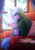 Size: 2833x4000 | Tagged: safe, artist:redchetgreen, artist:yakovlev-vad, princess luna, alicorn, pony, g4, blanket, chair, collaboration, cozy, cute, female, hot chocolate, mare, profile, relatable, relaxing, s1 luna, sitting, smiling, snow, snowfall, solo, tucking in, winter