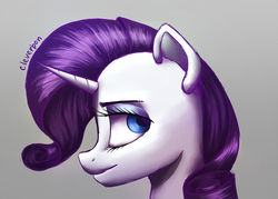 Size: 1024x732 | Tagged: safe, artist:cleverpon, rarity, pony, unicorn, g4, female, looking at you, solo