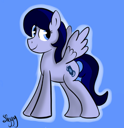 Size: 2412x2488 | Tagged: safe, artist:siggyderp, oc, oc only, oc:nannurs, pegasus, pony, female, full body, high res, mare, signature, solo