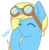 Size: 700x711 | Tagged: safe, artist:sevenserenity, oc, oc only, oc:skydreams, pony, unicorn, aviator goggles, bust, dialogue, emoji, emoticon, giggling, goggles, laughing, simple background, solo, transparent background