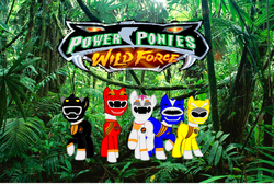 Size: 1600x1072 | Tagged: safe, artist:cam-and-sister-paint, pony, black ranger, blue ranger, crossover, gaoblack, gaoblue, gaored, gaowhite, gaoyellow, hyakujuu sentai gaoranger, power rangers, power rangers wild force, red ranger, super sentai, white ranger, yellow ranger